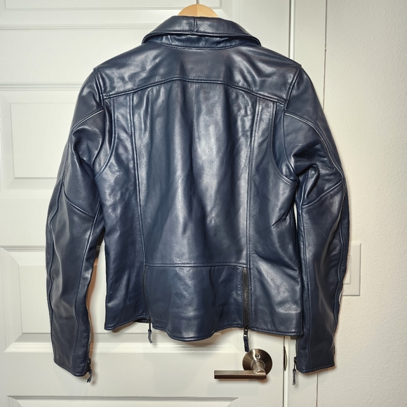 Harley Davidson Women's Brazen Leather Biker Riding Jacket Embroidered Flames - Picture 6 of 16